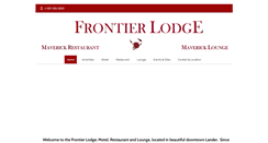 Desktop Screenshot of frontierlodgelander.com