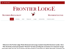 Tablet Screenshot of frontierlodgelander.com